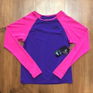 Host Pick❗️Girls Speedo Rashguard Pink & Purple☔️